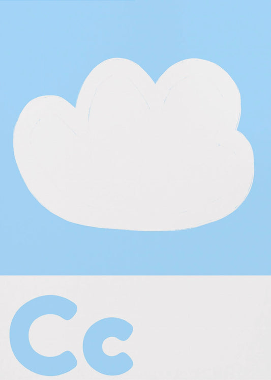 Cloudy Alphabet Sky | Poster