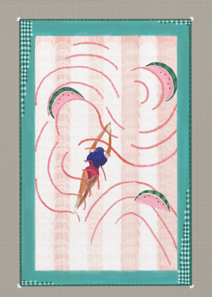 Watermelon dive | Poster