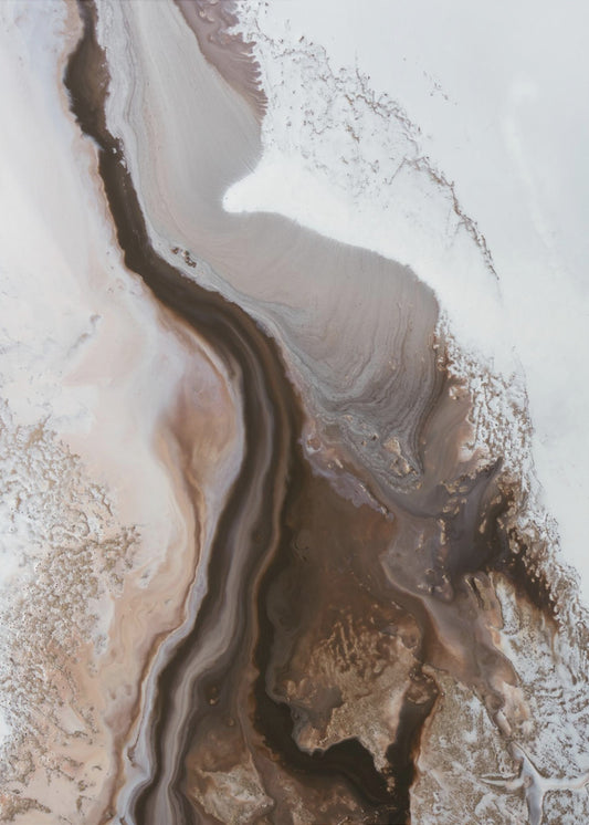 Sophisticated Browns - Earthly Currents 3 | Poster