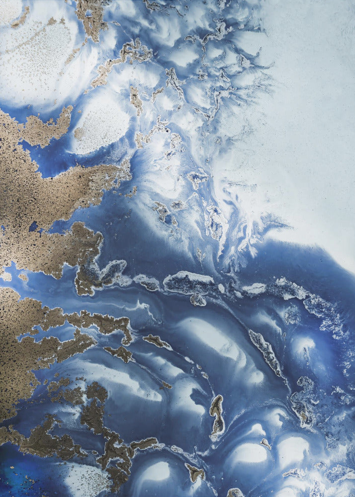 Peaceful - Ocean Wave Waltz  - Oceanic textures | Canvas