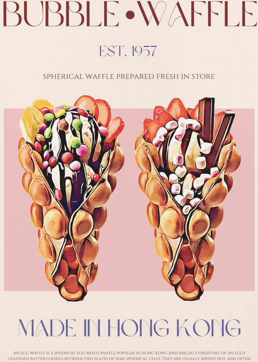 Bubble Waffle Delight | Canvas