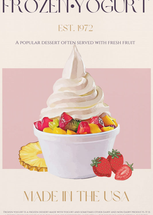 Swirl of Frozen Yogurt | Canvas