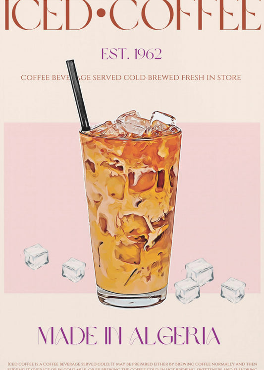 Refreshing Glass of Iced Coffee | Canvas