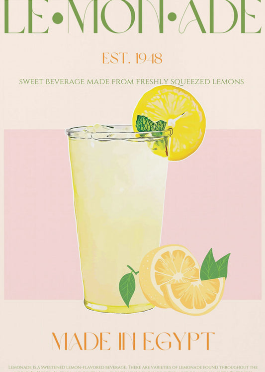 Refreshing Glass of Lemonade | Canvas