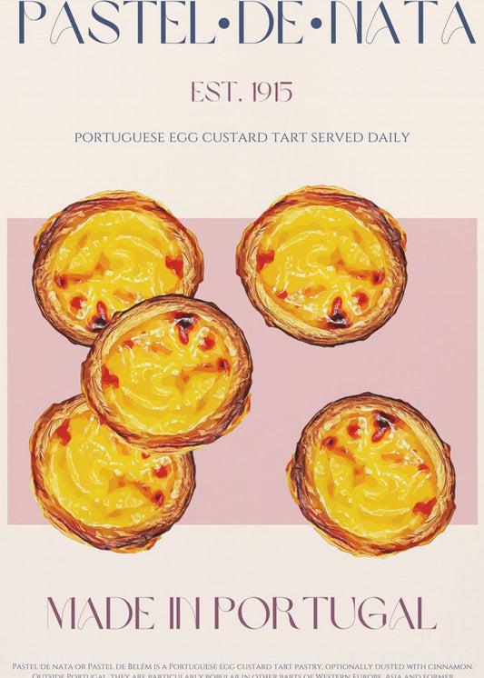 Traditional Portuguese Egg Custard Tart | Poster