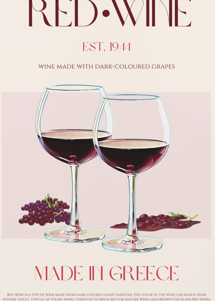 Greek Wine Elegance | Poster