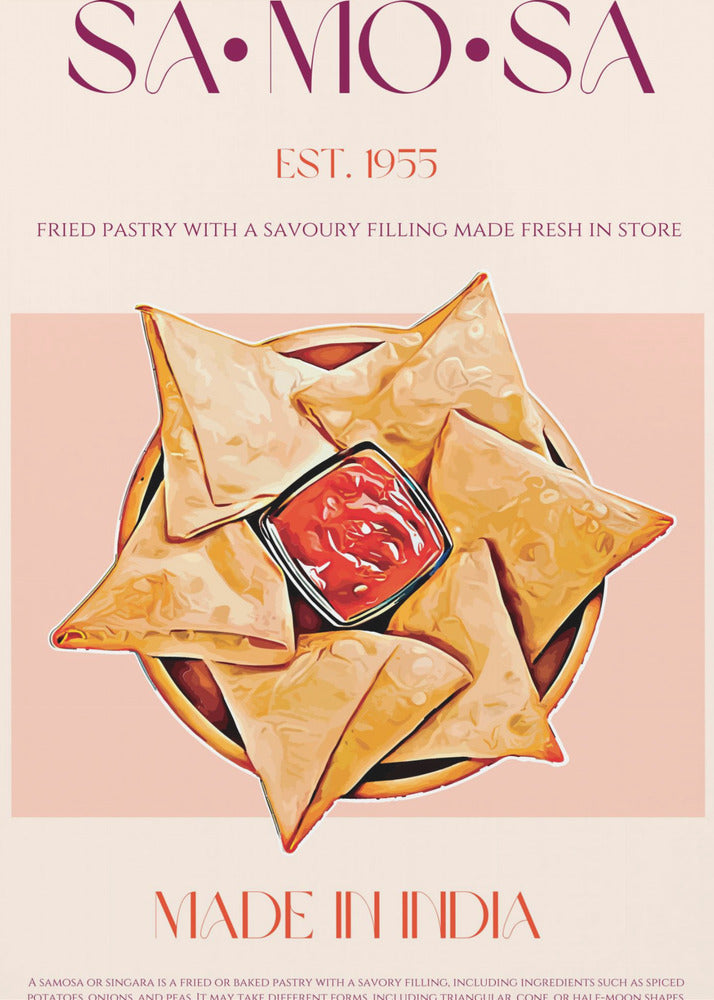 Indian Fried Samosas | Poster