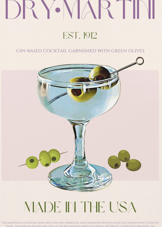 Classic Martini Charm | Canvas