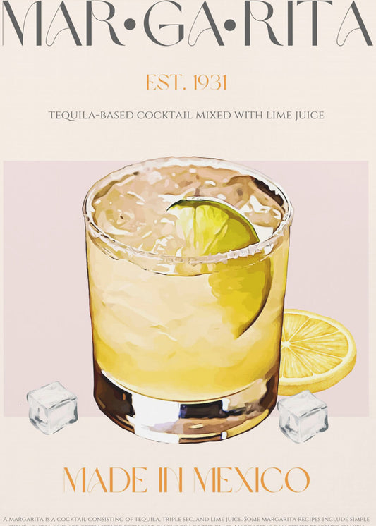 Margarita Print Cocktail | Poster