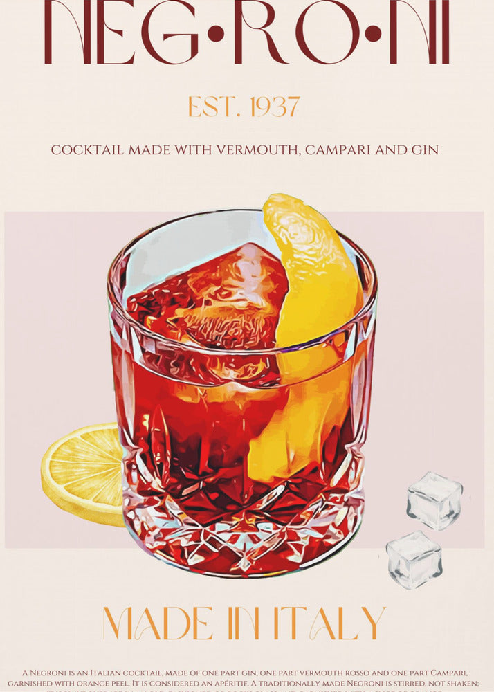Negroni Delight | Poster