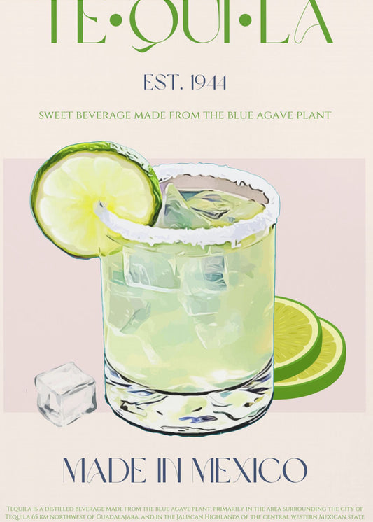 Tequila Drink With Lime And Ice | Canvas