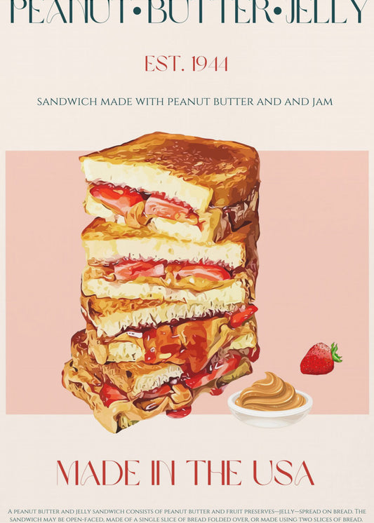 Peanut Butter And Jelly Sandwich Stack | Canvas