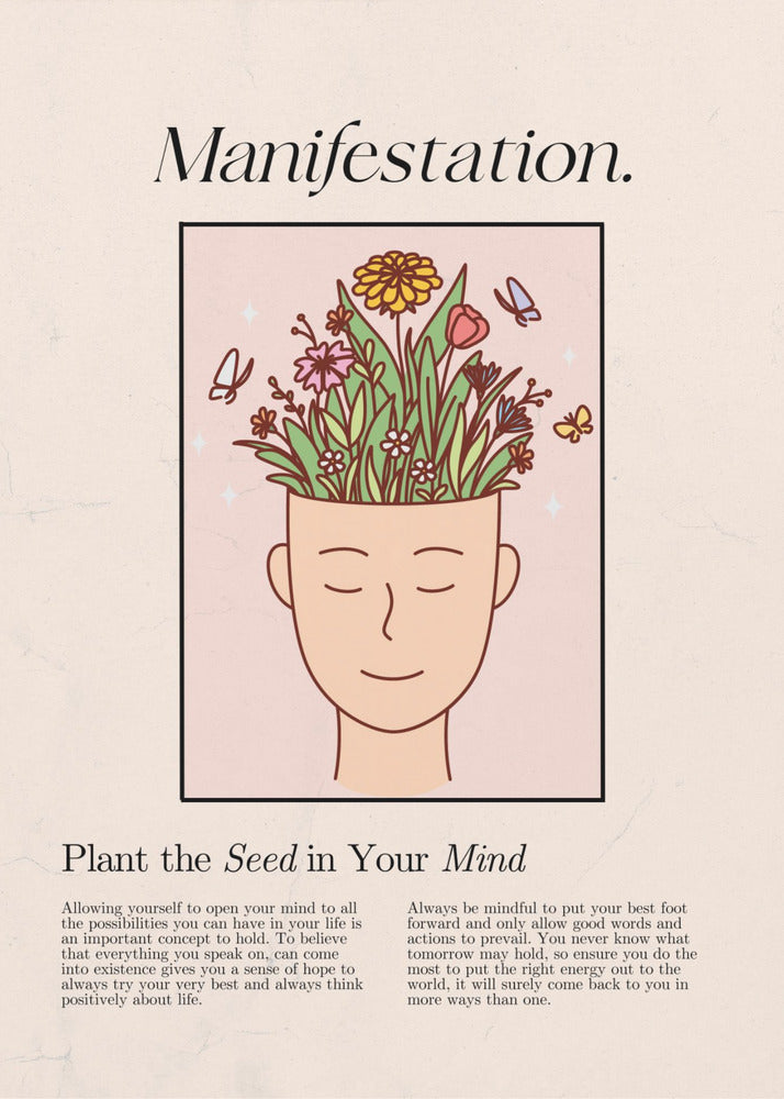 Manifestation with a serene figure | Canvas