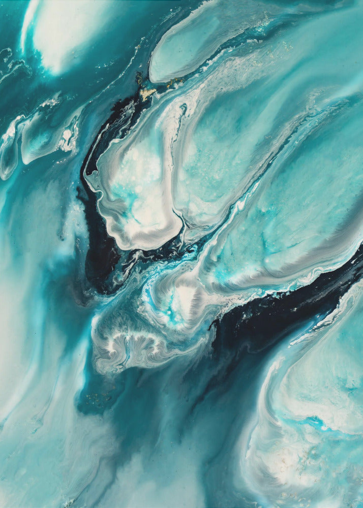 Ocean Teal Aqua Turquoise &quot;Ocean Teal&quot; | Poster
