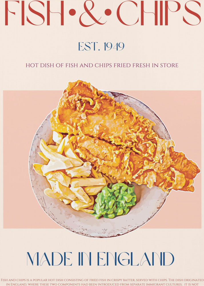 Classic Fish And Chips Dish | Poster