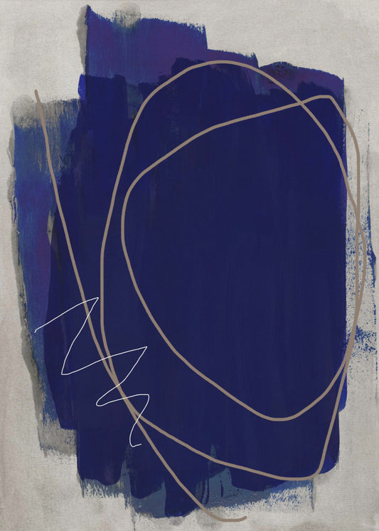 Blue Strokes 5 | Poster