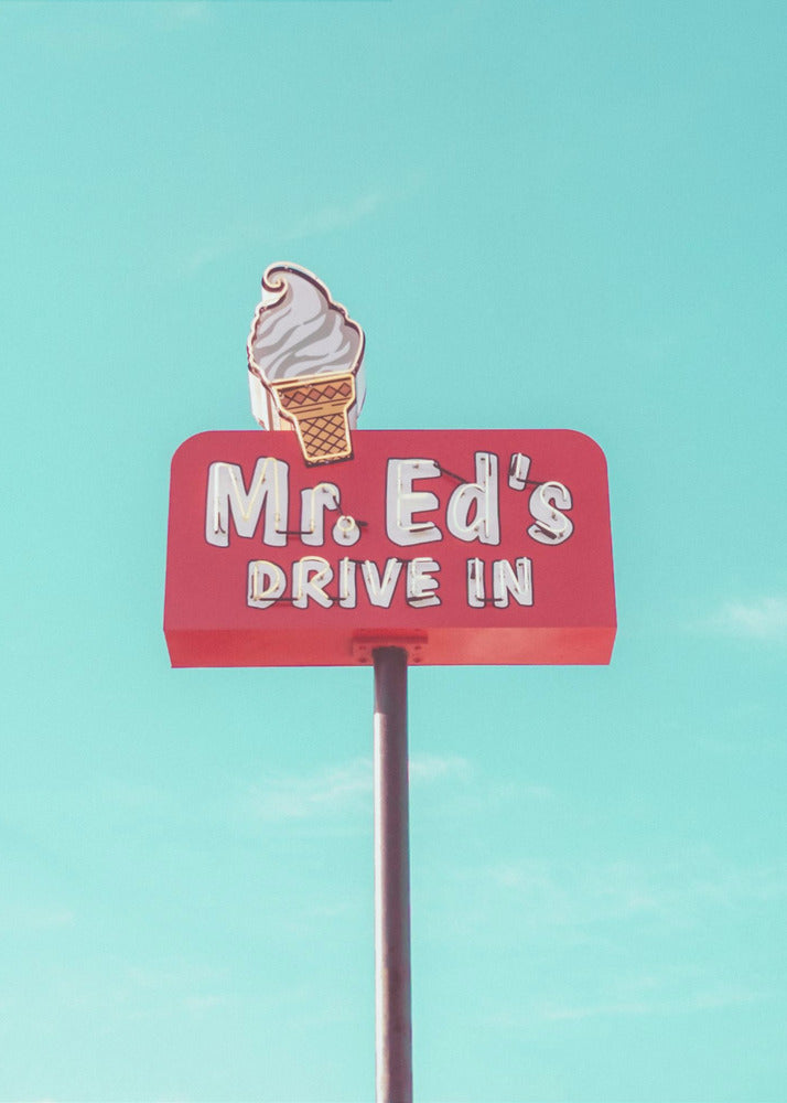 Mr. Ed's Drive In Vintage Sign in Urbana, Missouri, USA | Canvas