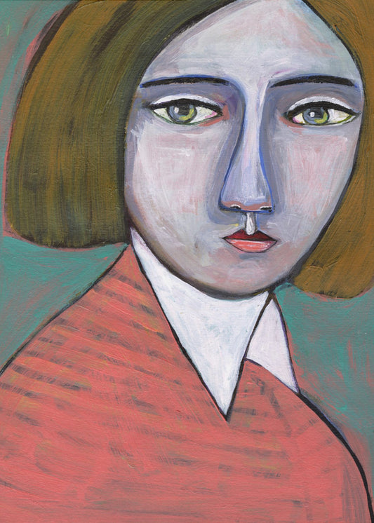 Lady in Melon Jumper | Poster