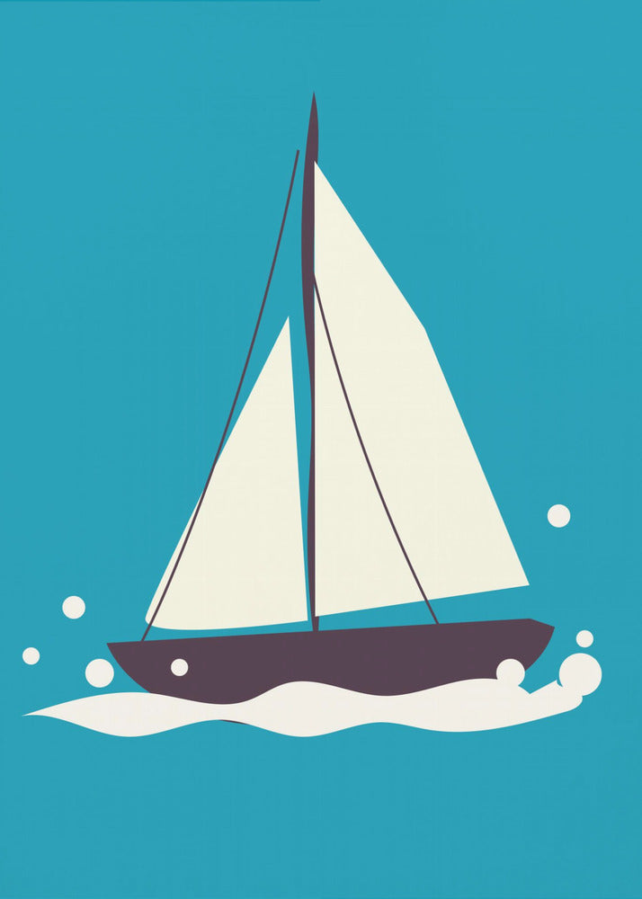 Sailboat On The Sea | Poster