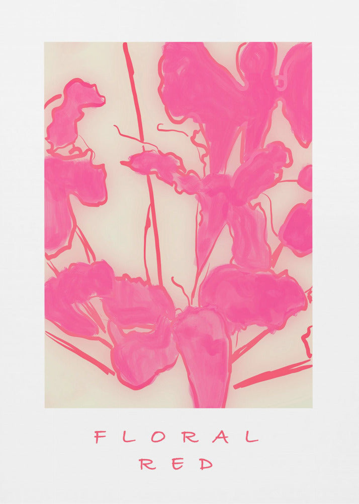 Floral Red | Canvas