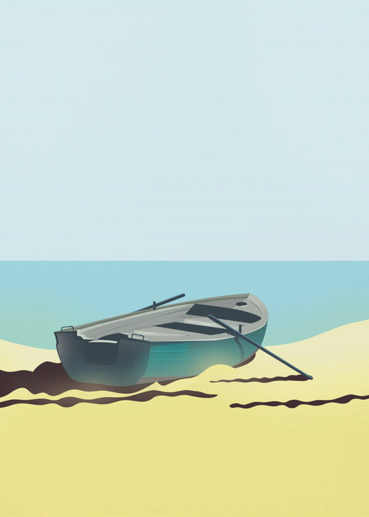 Boat on Beach | Poster