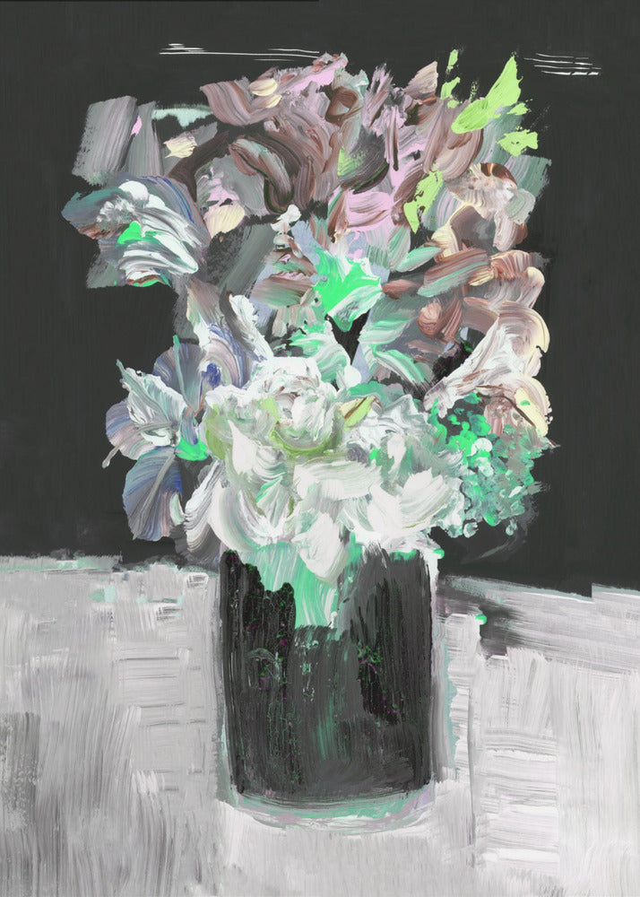 Colorful Flower with Vase | Canvas