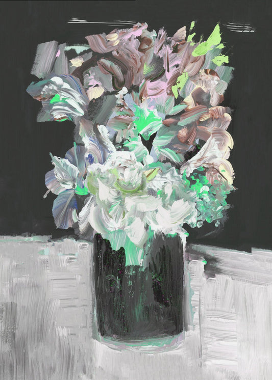 Colorful Flower with Vase | Canvas