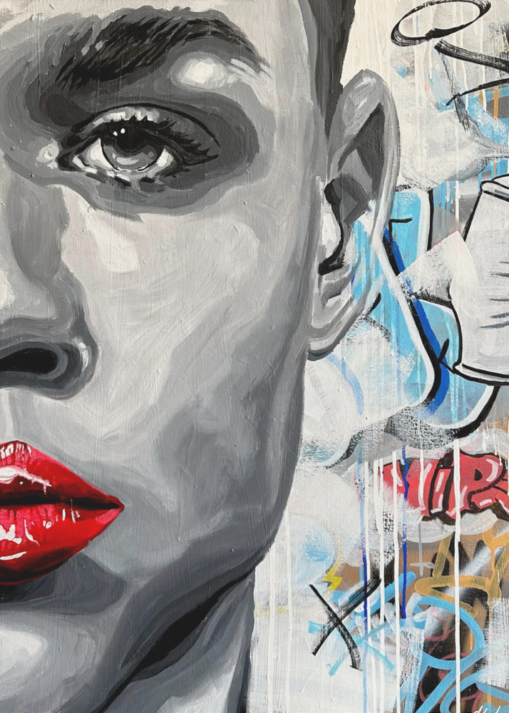Vivid Graffiti Glance | Canvas