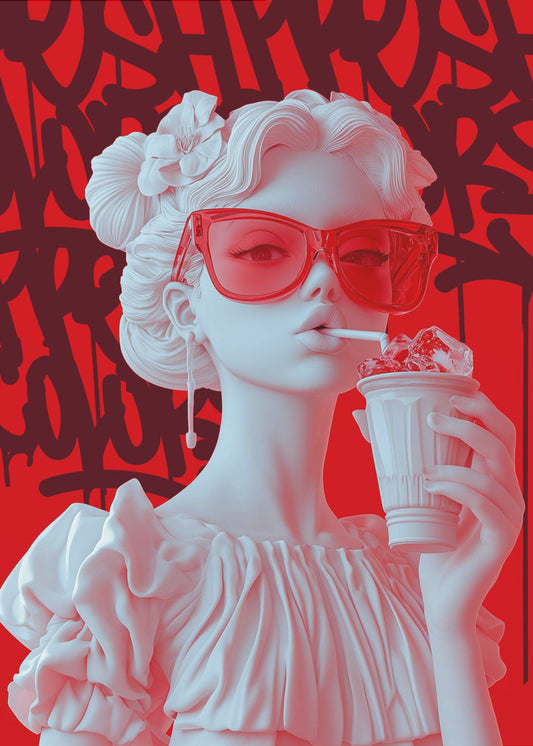 Cherry Sips | Canvas