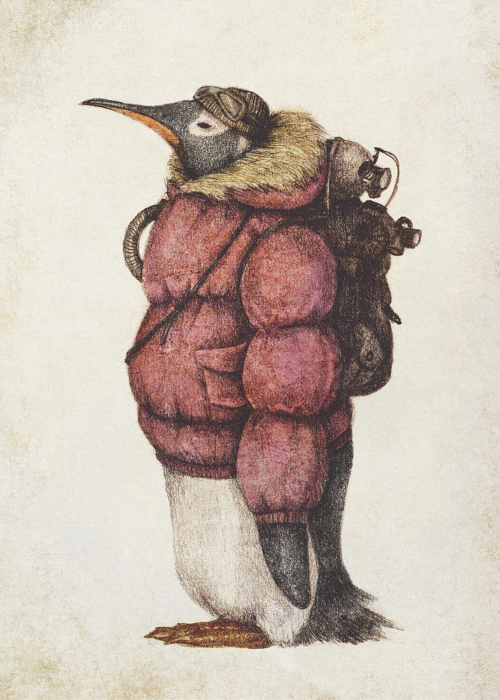 Skybound Penguin | Canvas