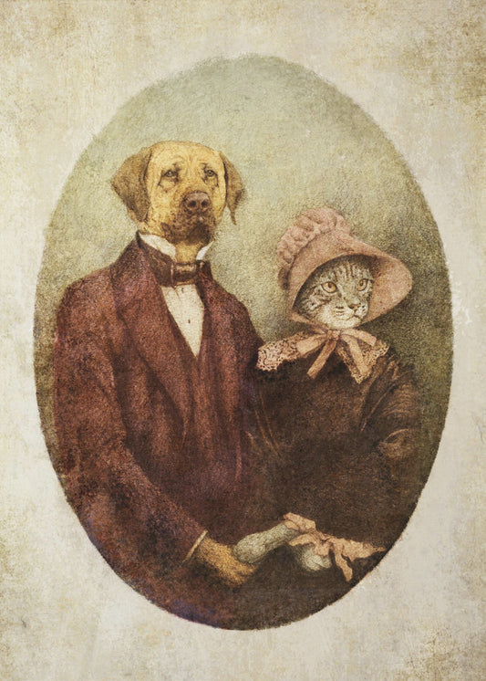 Victorian-style Portrait Couple | Poster