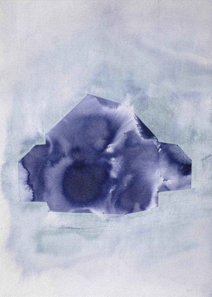 Geometric Shape in Deep Indigo | Poster