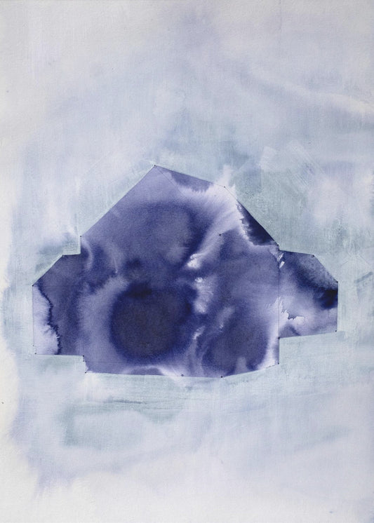 Geometric Shape in Deep Indigo | Poster