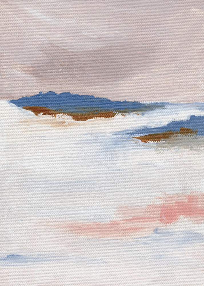 Soft Pastel Tones And Textured Brushstrokes | Poster