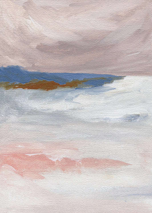 Soft Pastel Tones And Textured Brushstrokes | Poster