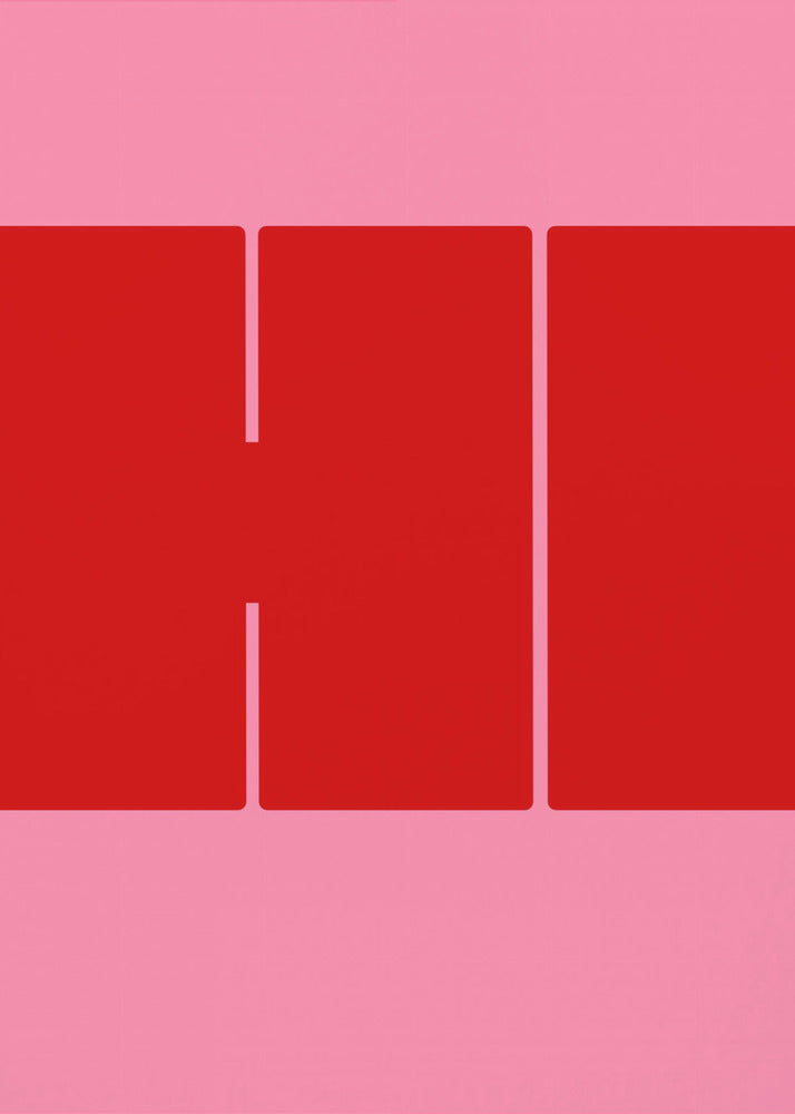 Bold Red Shapes | Poster