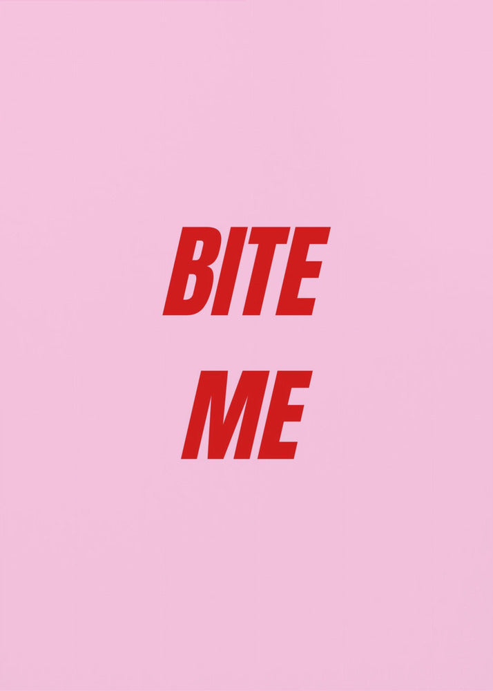 Red on Pink Boldness | Canvas