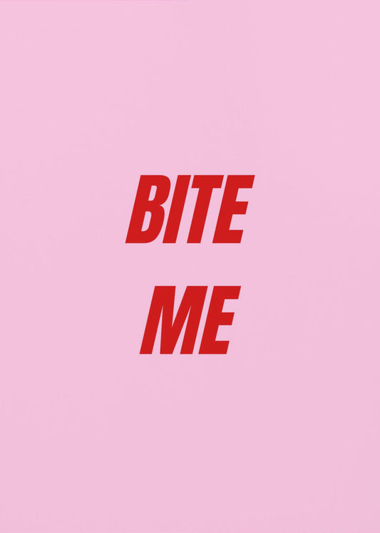 Red on Pink Boldness | Canvas