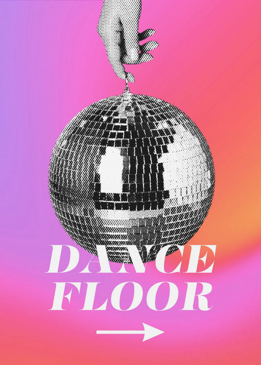 Monochrome Disco Ball | Canvas