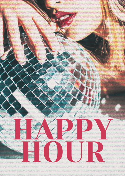 Woman with a Disco Ball | Poster