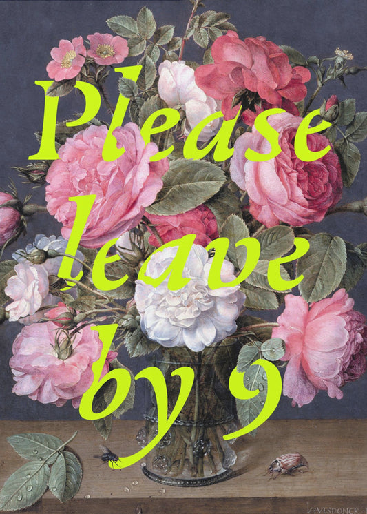 Floral Exit Request | Canvas