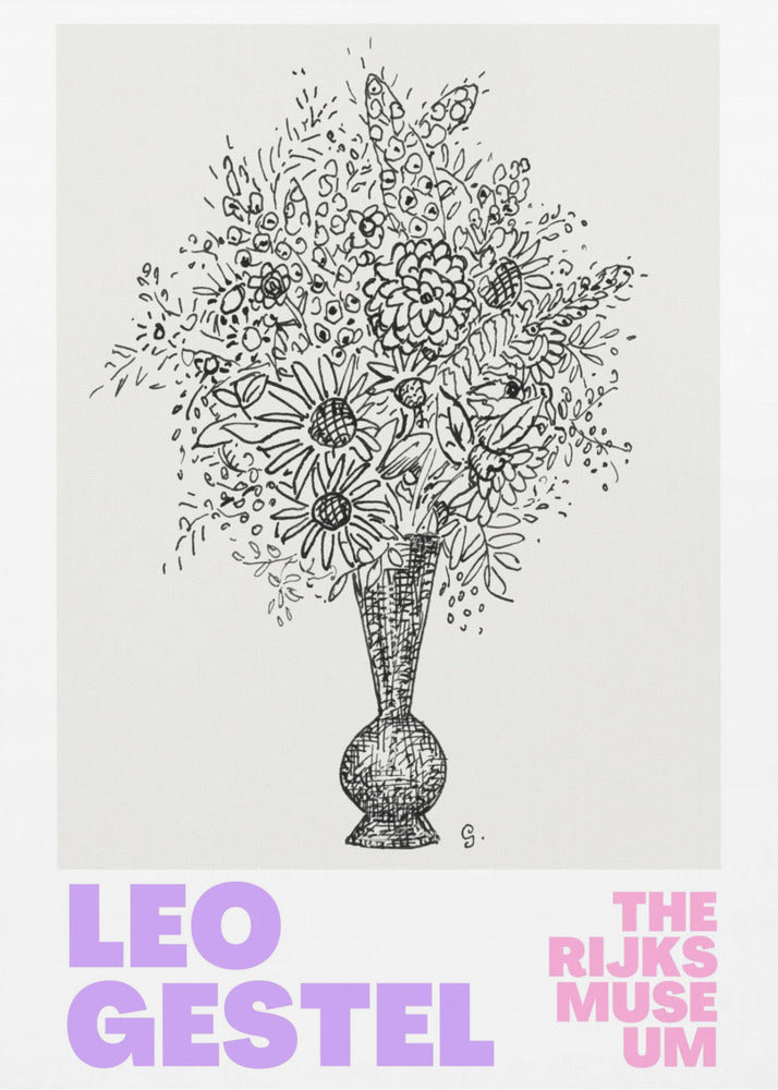 Elegant Flowers in a Vase | Poster