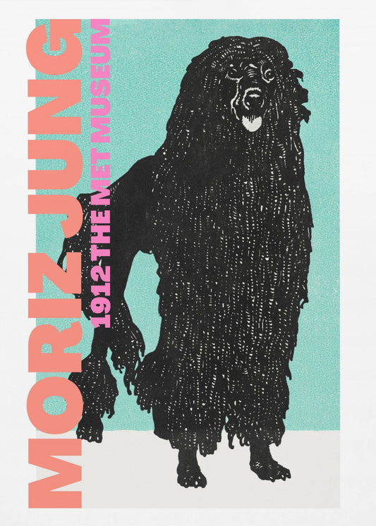 Stylized Black Dog | Canvas