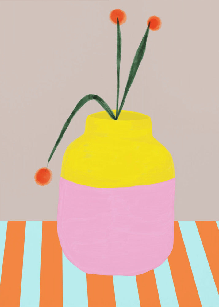 Bold Vase Blooms | Canvas