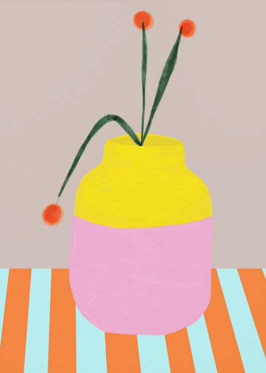 Bold Vase Blooms | Canvas