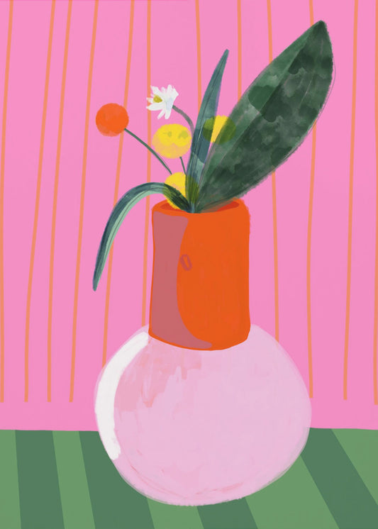 Vibrant Vase Display | Poster