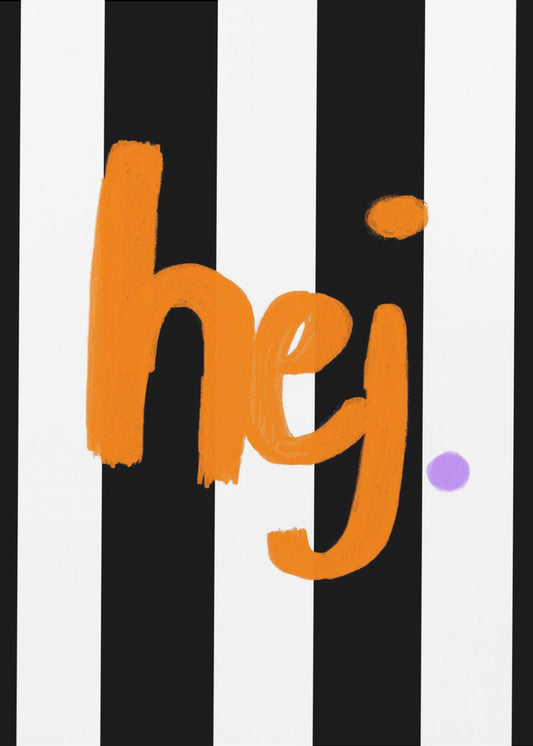 Bold Greeting Stripes | Canvas