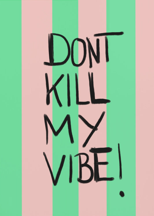 Vibrant Stripes Message | Canvas