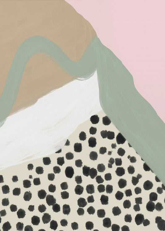 Soft Colors with Organic Shapes and Patterns | Canvas