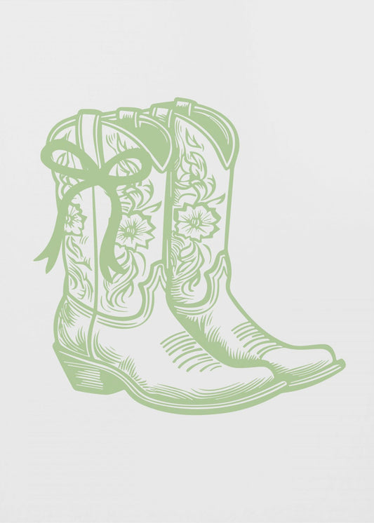 Floral Cowboy Boots | Canvas
